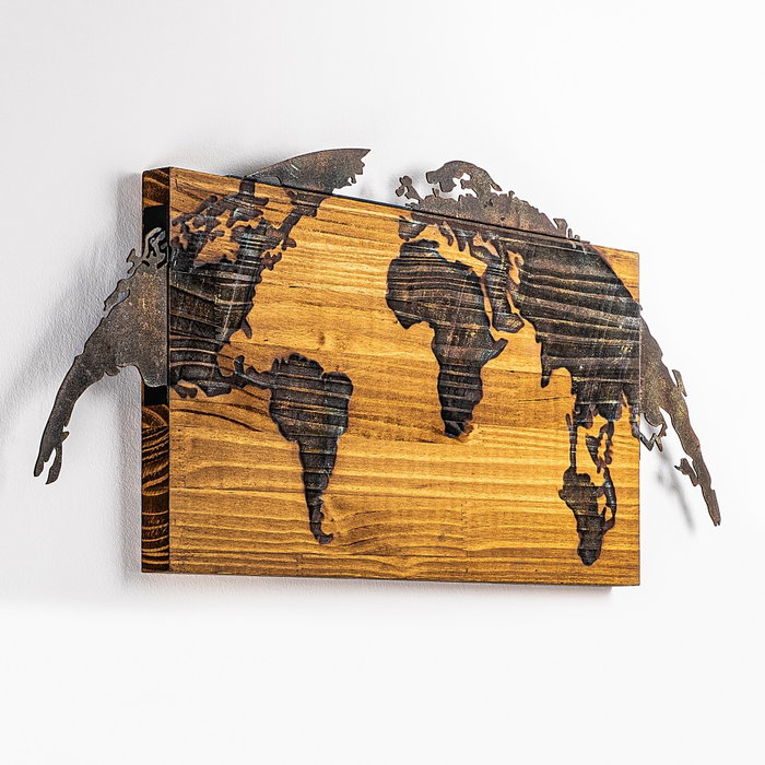 Wallity World Map-1 Multicolor
